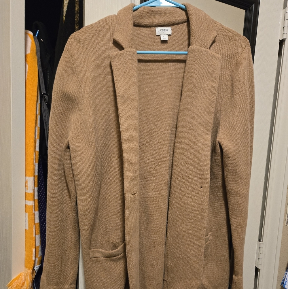 J. Crew Factory Schoolboy Knit Blazer Size L